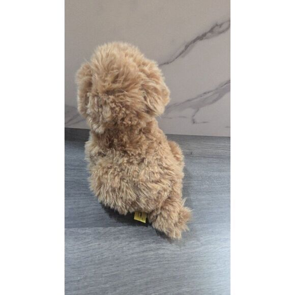 Miyoni by Aurora Brown Poodle Dog Plush Stuffed Animal toy Labradoodl 8" - Picture 7 of 10